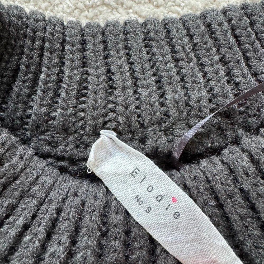 Gray Textured Knit Sweater - Picture 2 of 4